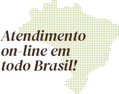 Foto do mapa de atendimento on-line em todo o Brasil!